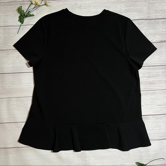 Banana Republic Crew Neck Short Sleeve Panel Detail Top - Picture 6 of 11